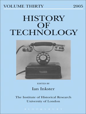 cover image of History of Technology Volume 30